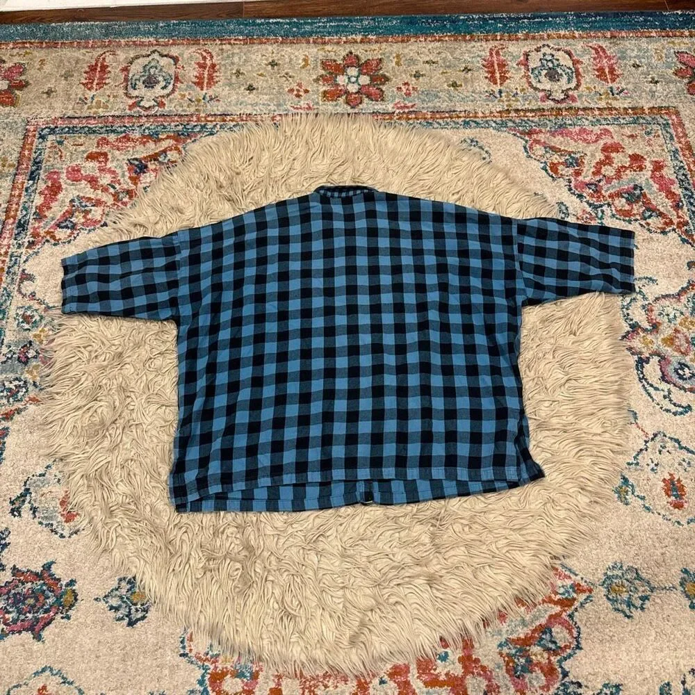 Eleven Stitch Design cotton snap down flannel size medium